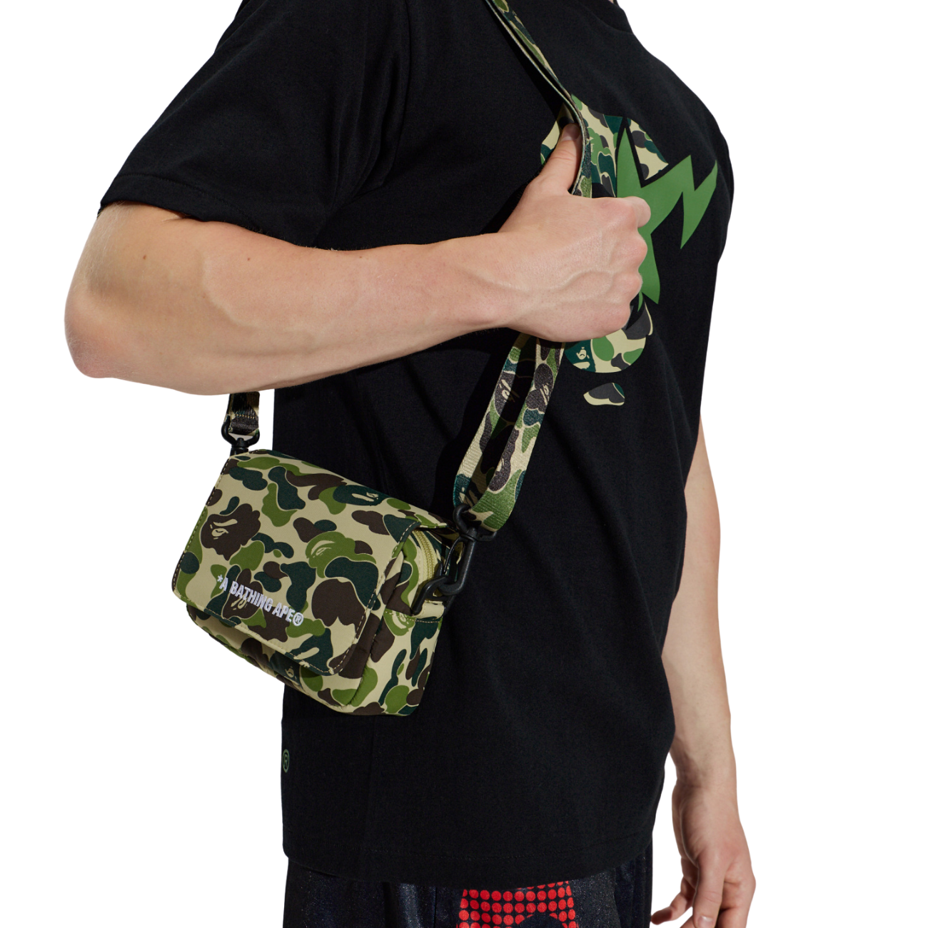 Bolso BAPE ABC Camo Mini Green