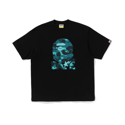 Polera BAPE Color Camo Ape Head Relaxed Fit Black