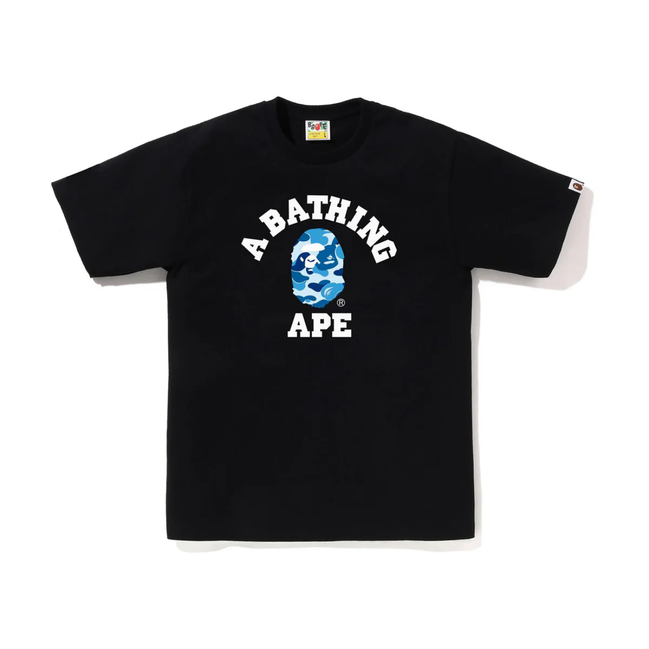 Polera BAPE Abc Camo College Black/Blue