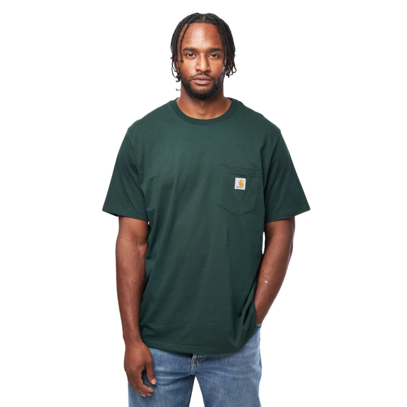 Polera Carhartt WIP S/S Pocket Dark Scarab