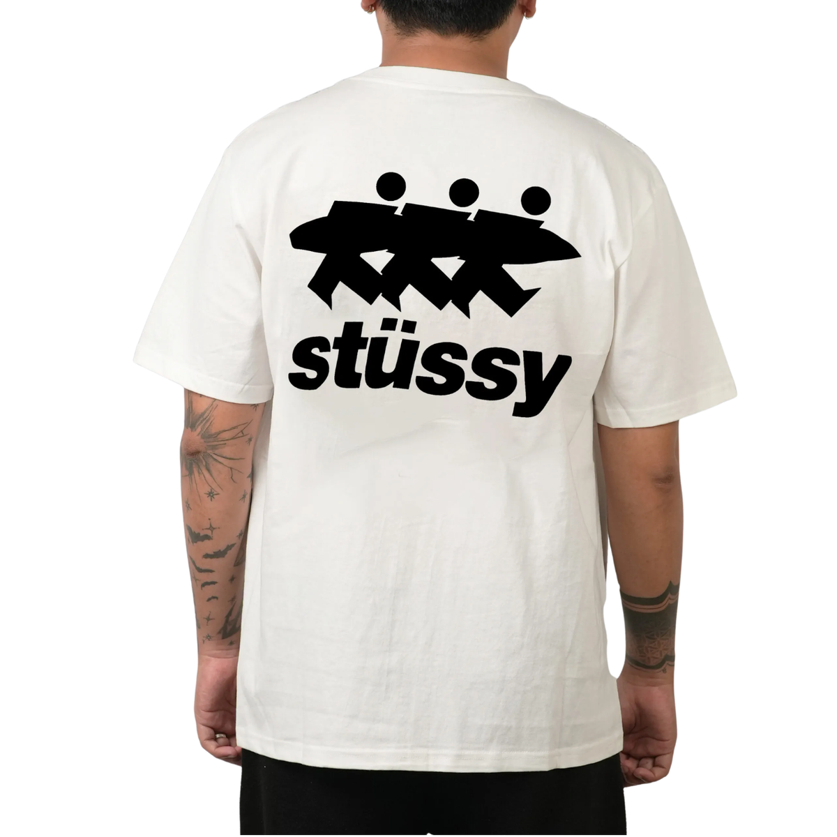 Polera Stussy Surfwalk Pig. Dyed Natural