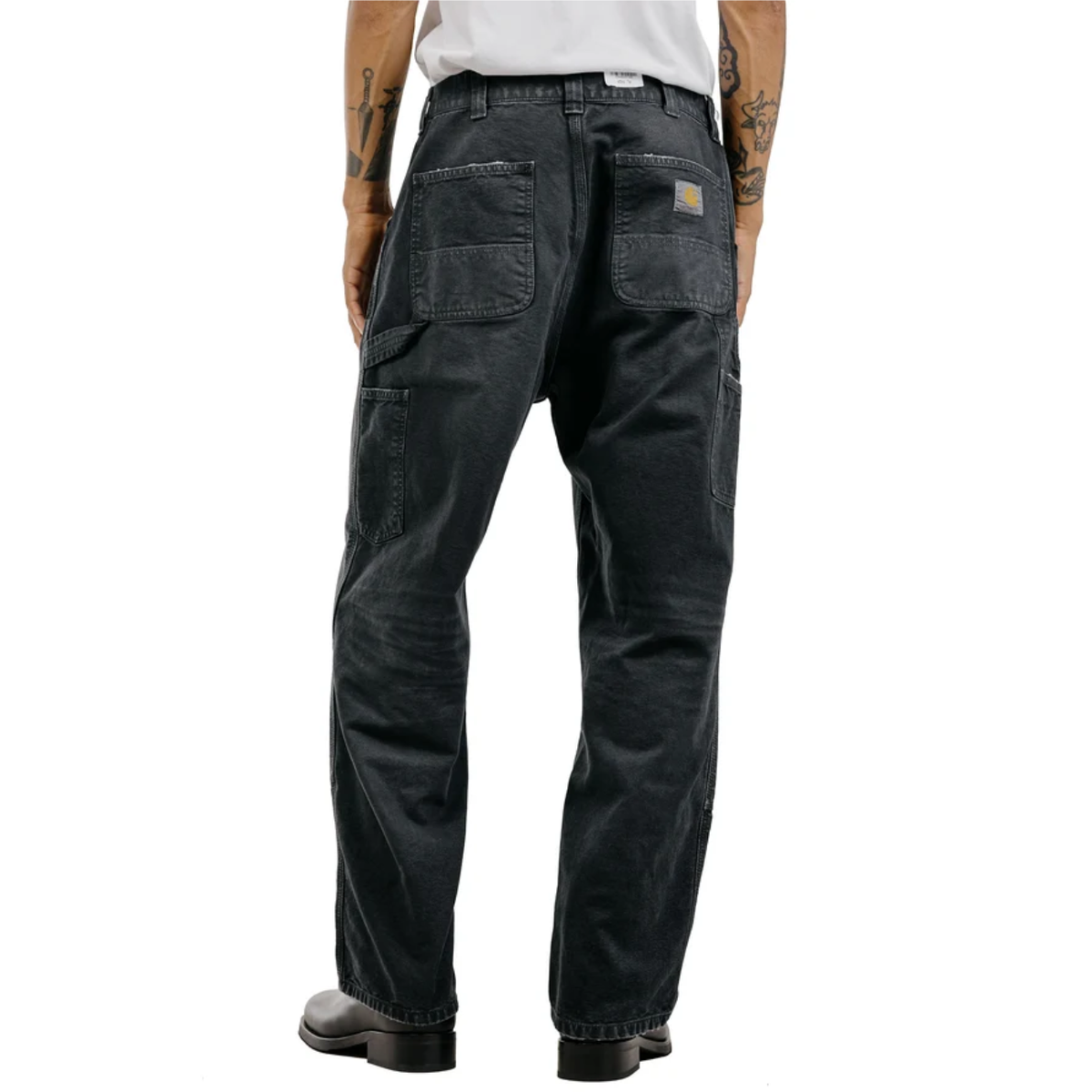 Pantalon Carhartt WIP OG Double Knee Black Destroy Wash