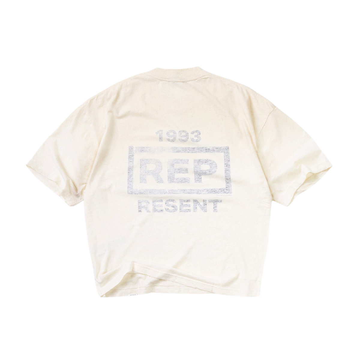 Polera Represent Reverse Resent Flat White