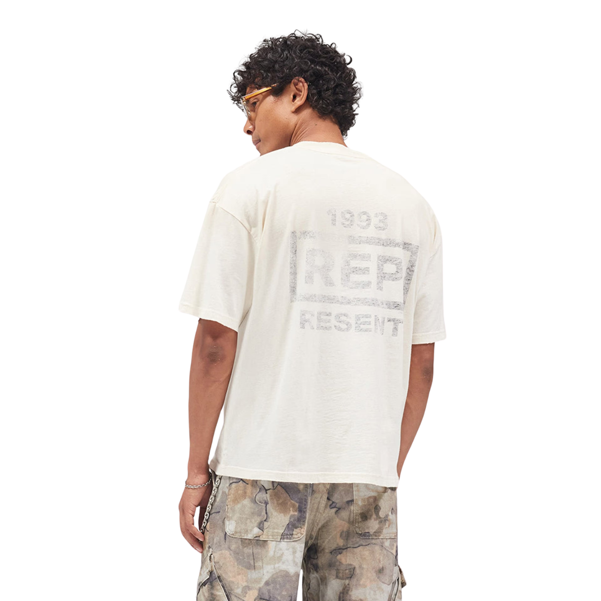 Polera Represent Reverse Resent Flat White