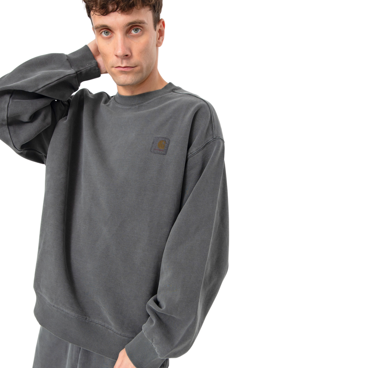 Poleron Carhartt WIP Vista Black Garment dyed