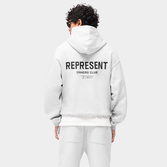 Poleron Represent Owners Club Zip Ash Grey