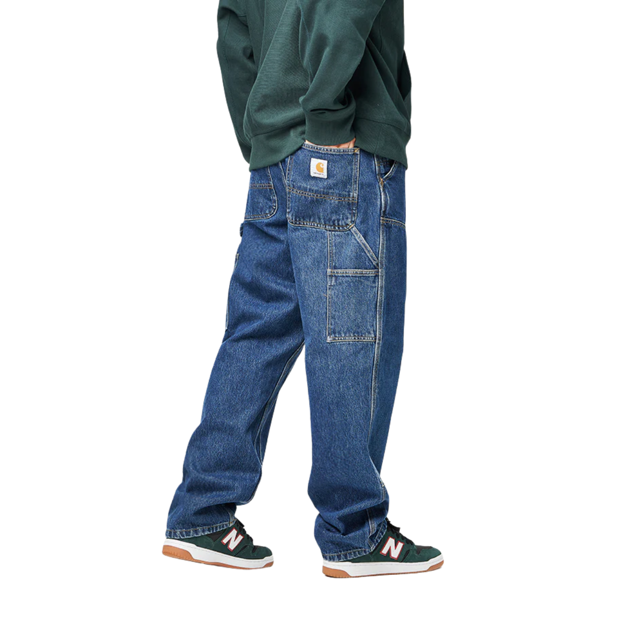 Pantalon Carhartt WIP Double Knee Blue Stone Washed
