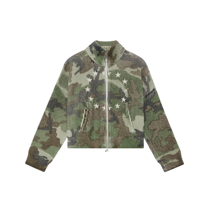Sweater Scuffers EA Camo Knit Zipper