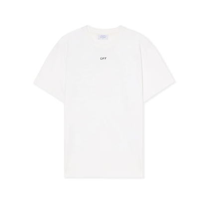 Polera Off-White Newspaper Arrow Slim White