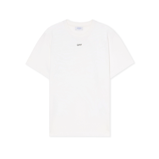 Polera Off-White Newspaper Arrow Slim White