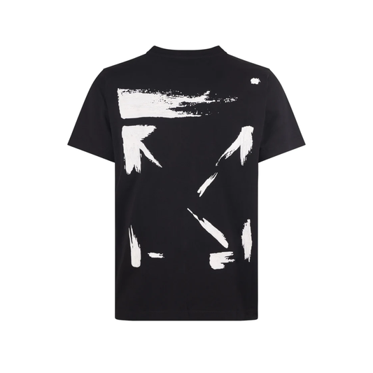 Polera Off-White Brush Arrow Slim Black