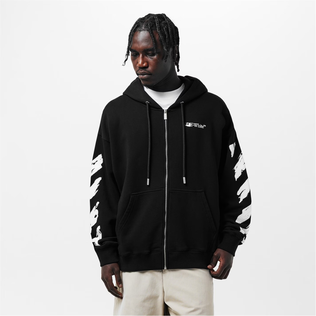Poleron Off-White Ink Arrow Skate Zip Black – Reserved