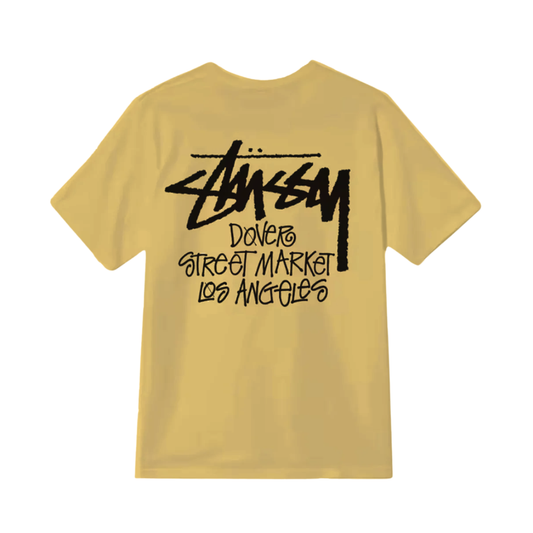 Polera Stussy x Dover Street Market Los Angeles Mustard