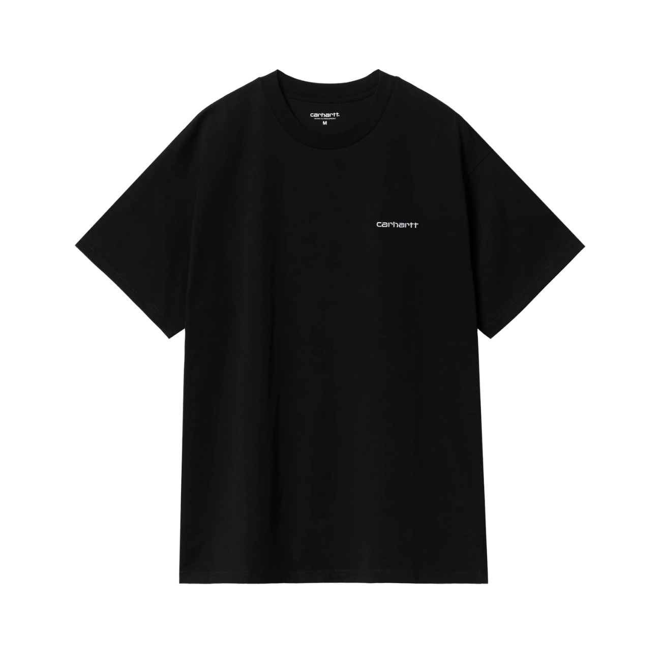 Polera Carhartt WIP S/S Script Embroidery Black