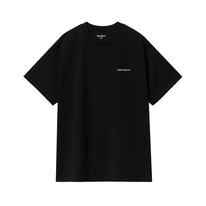 Polera Carhartt WIP S/S Script Embroidery Black