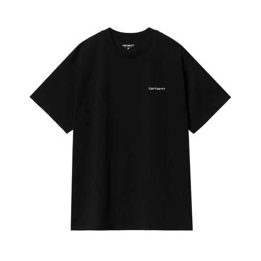 Polera Carhartt WIP S/S Script Embroidery Black
