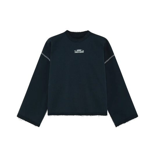 Poleron Eme Studios Suit Navy Oversized