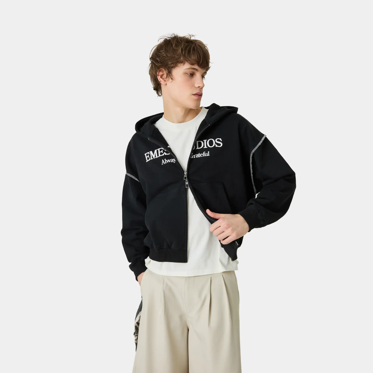Poleron Eme Studios Capri Shadow Full Zip