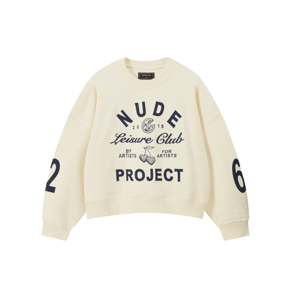 Poleron Nude Club Sweatshirt Ivory
