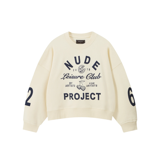 Poleron Nude Club Sweatshirt Ivory