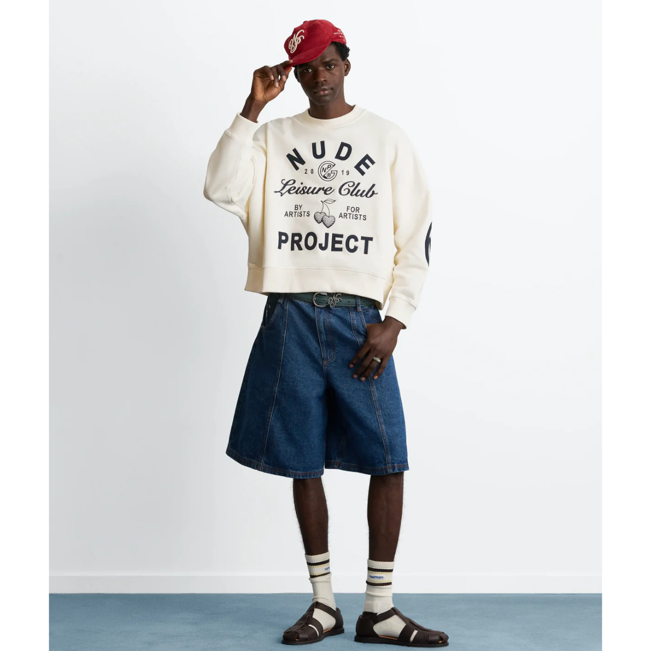 Poleron Nude Club Sweatshirt Ivory