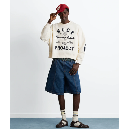 Poleron Nude Club Sweatshirt Ivory