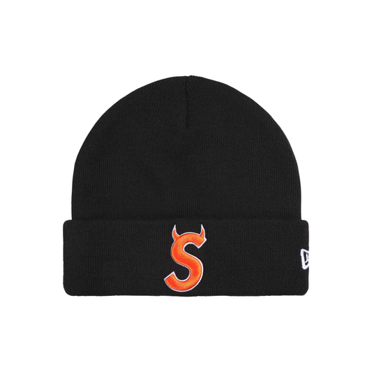 Gorro Supreme New Era Devil S Logo Beanie Black