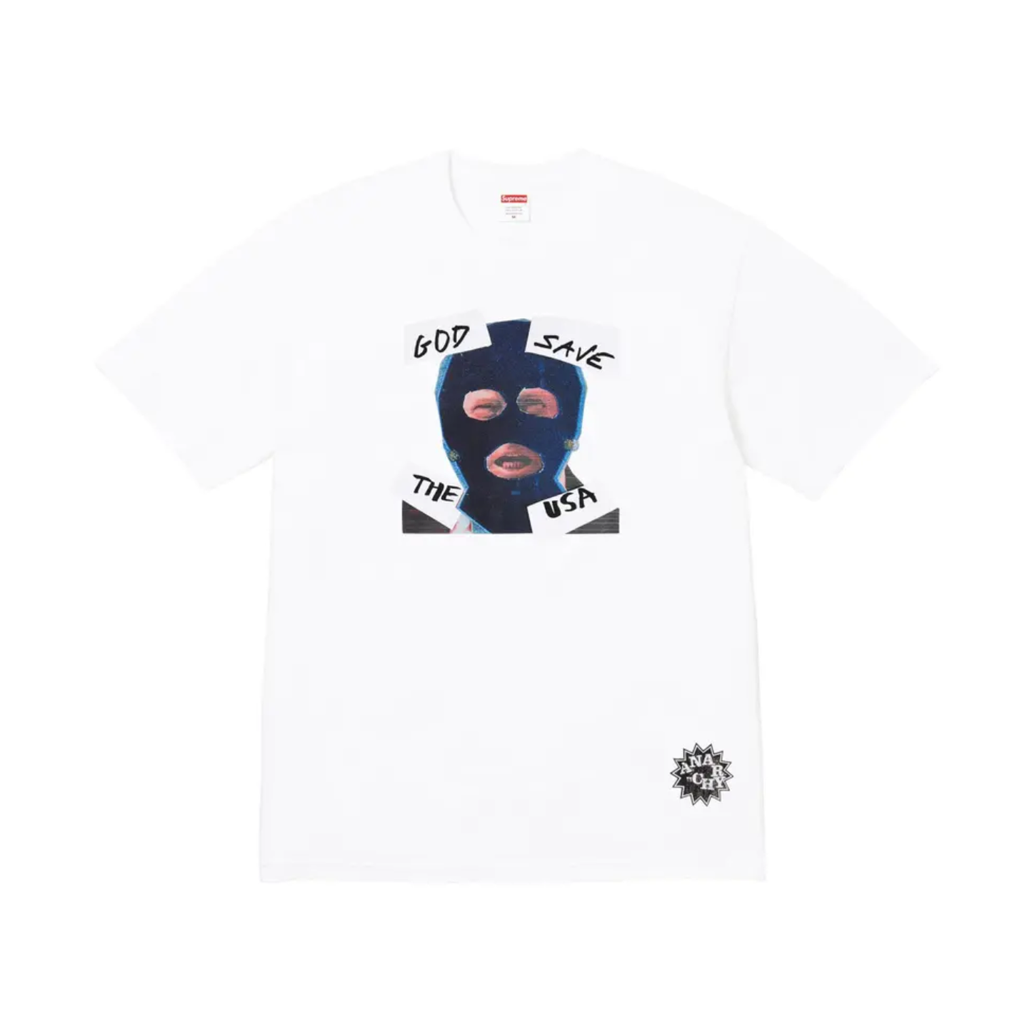 Polera Supreme God Save Us White