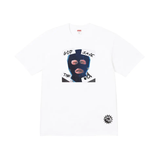 Polera Supreme God Save Us White