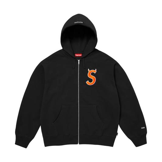 Poleron Supreme Devil S Logo Zip Up Black