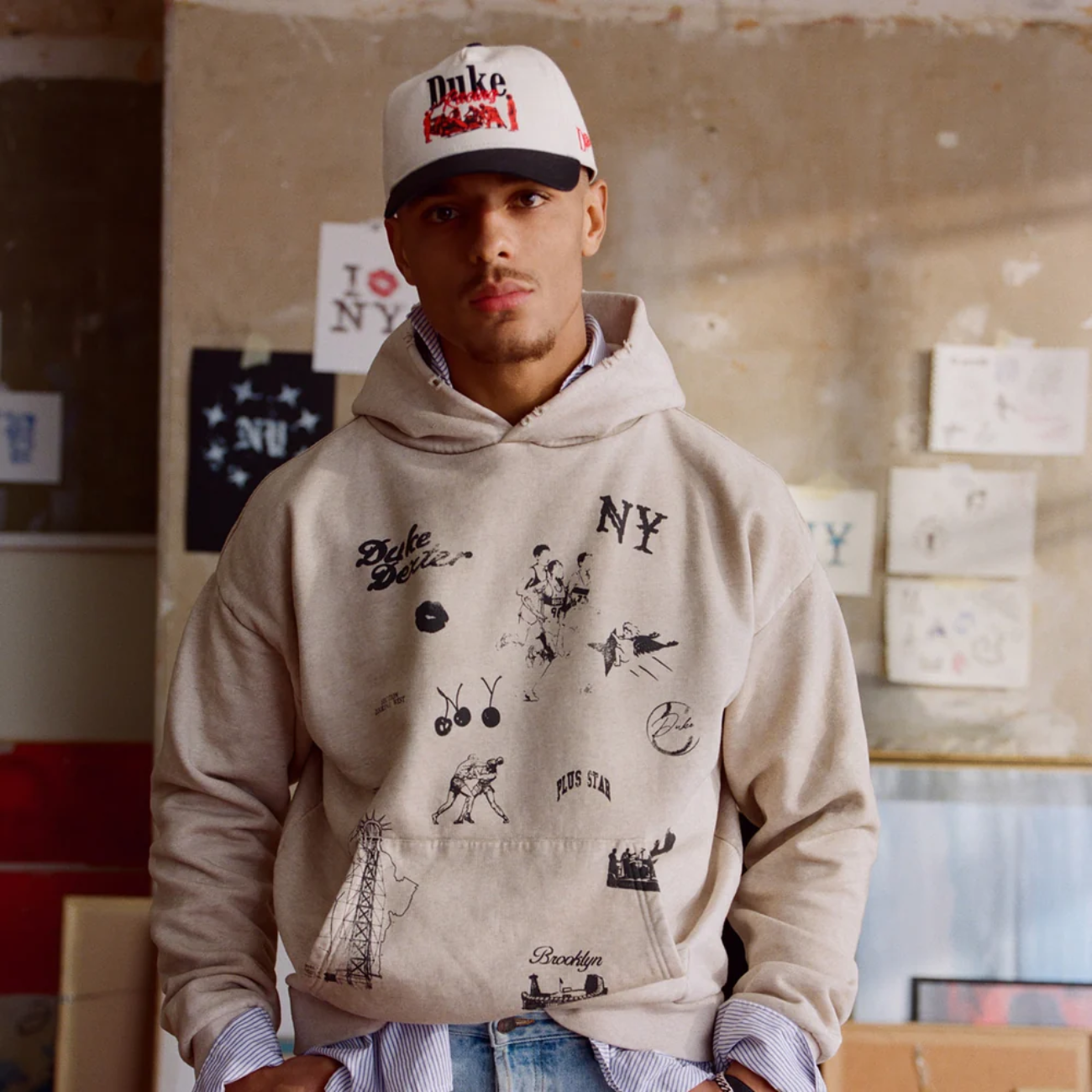 Gorro Duke+Dexter Duke Pit Stop Cream Cap