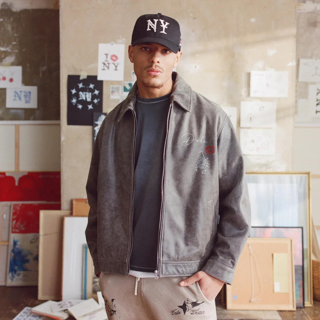 Gorro Duke+Dexter Duke Black NY Cap