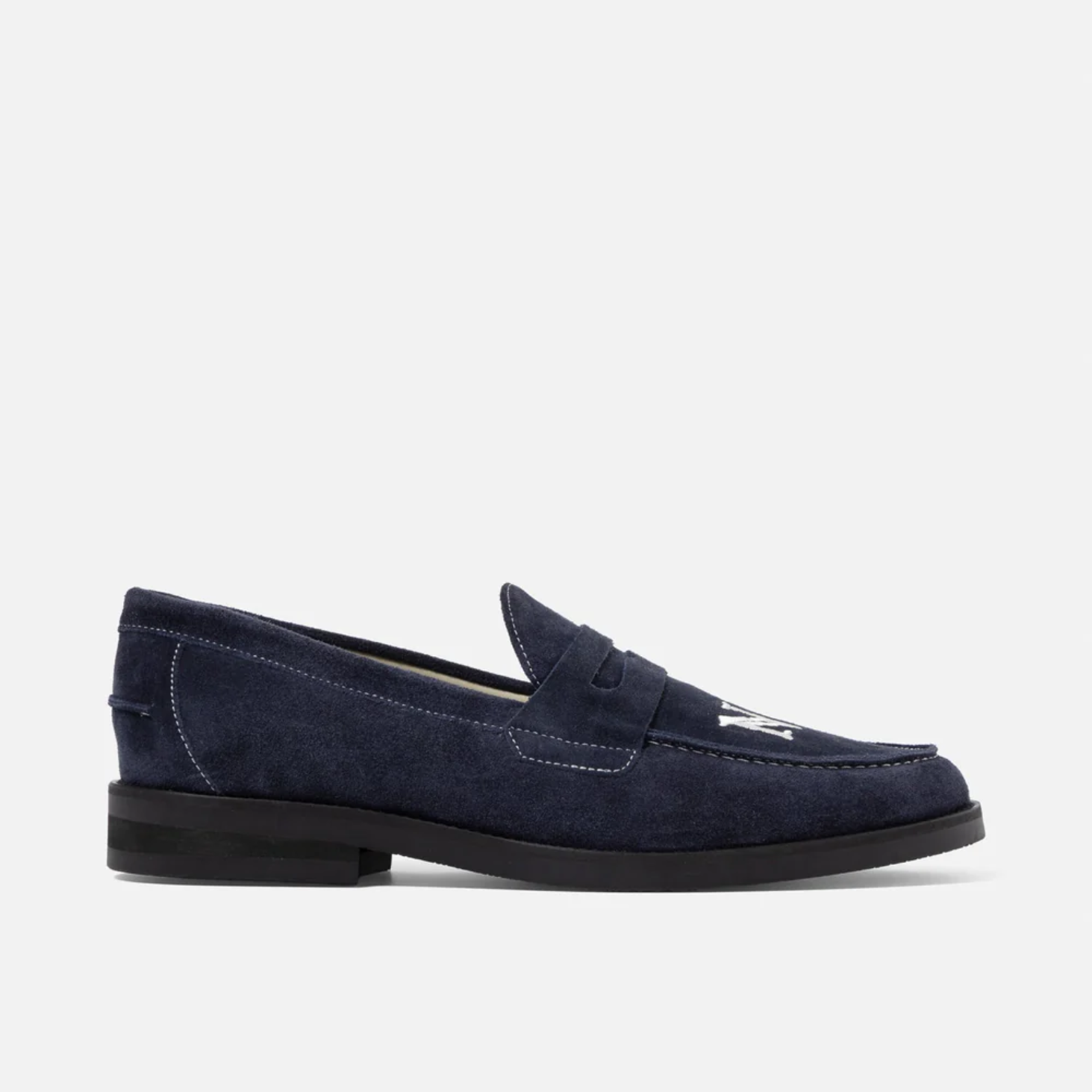Zapatos Duke+Dexter Wilde NY Navy Suede Penny Loafer