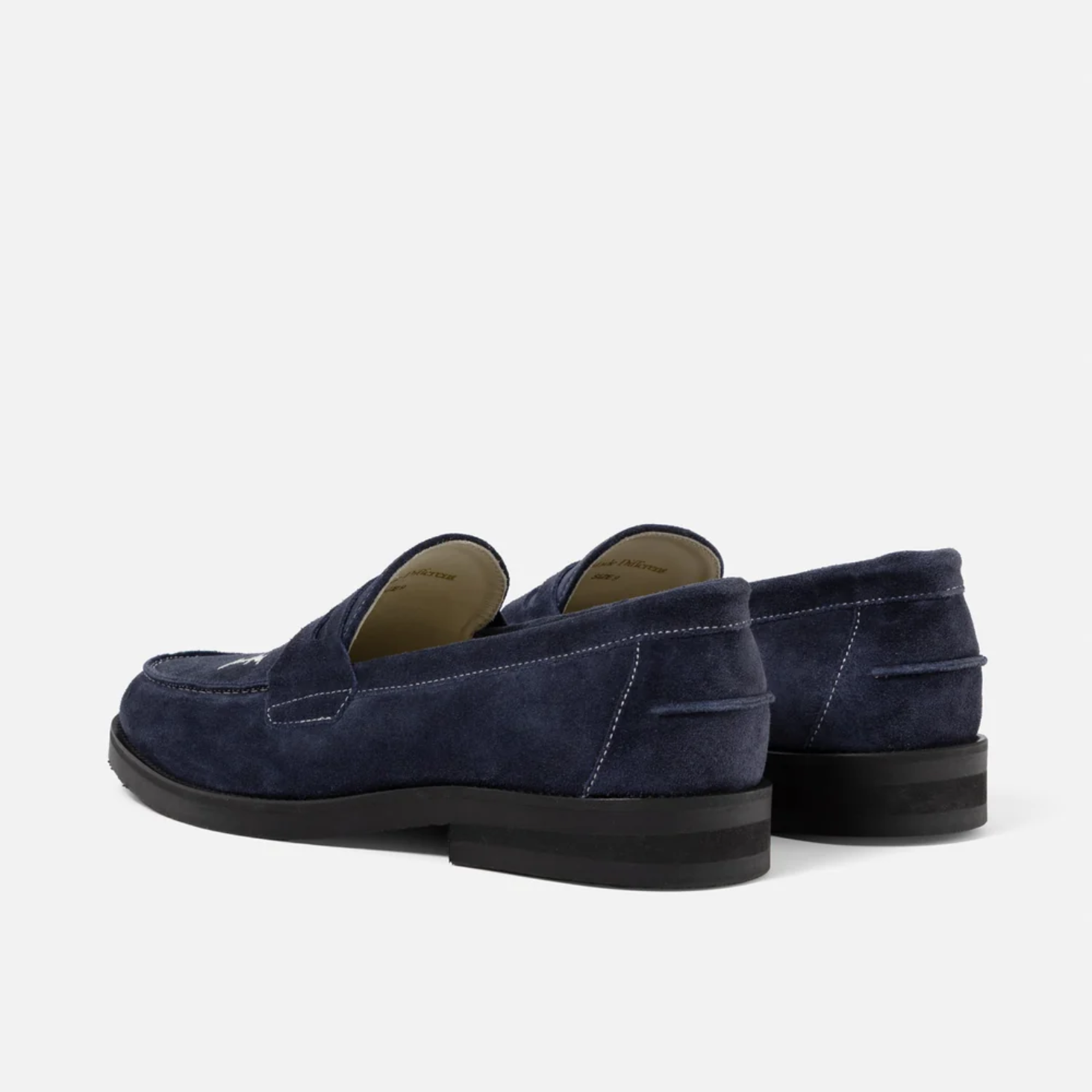 Zapatos Duke+Dexter Wilde NY Navy Suede Penny Loafer