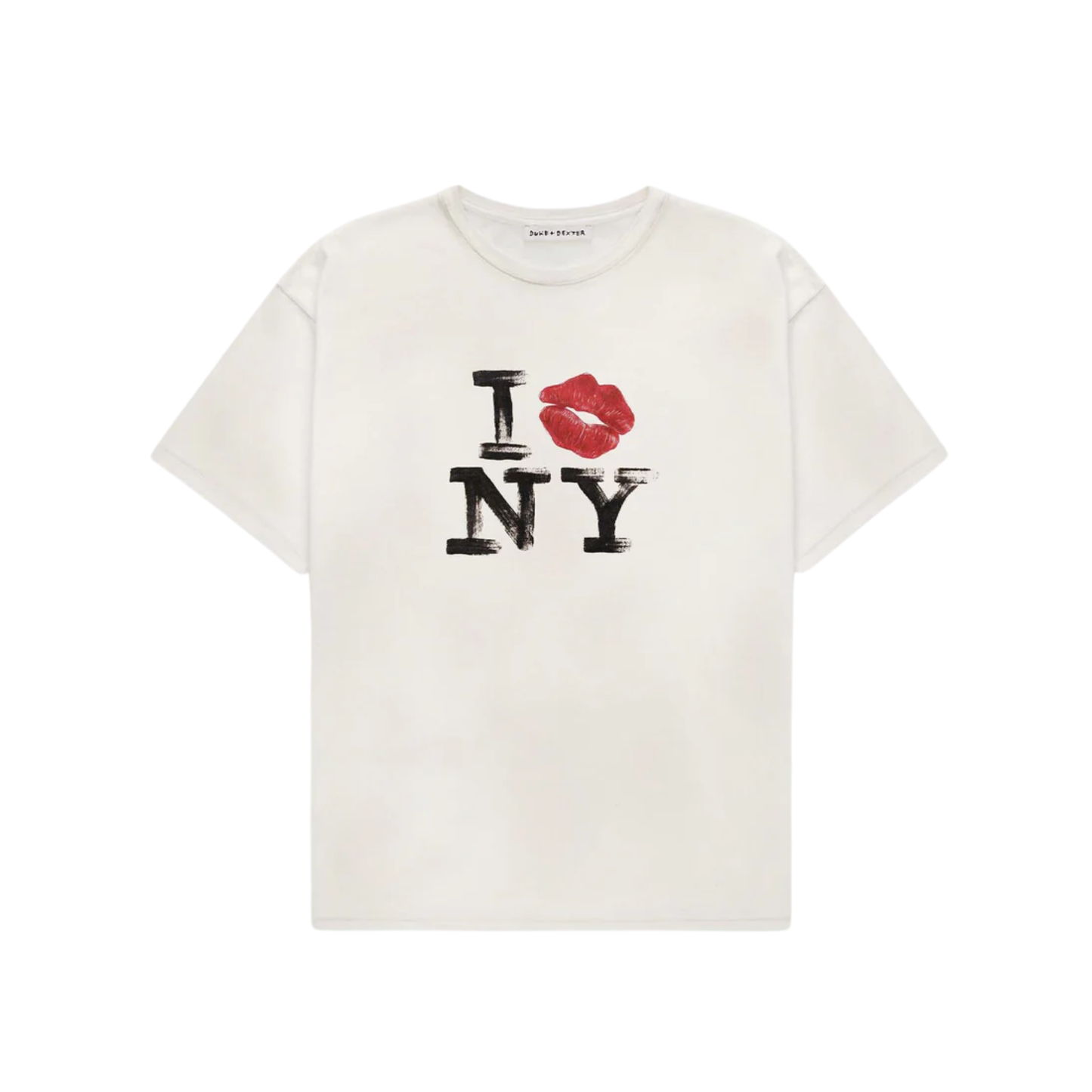 Polera Duke+Dexter I Kiss NY Vintage White