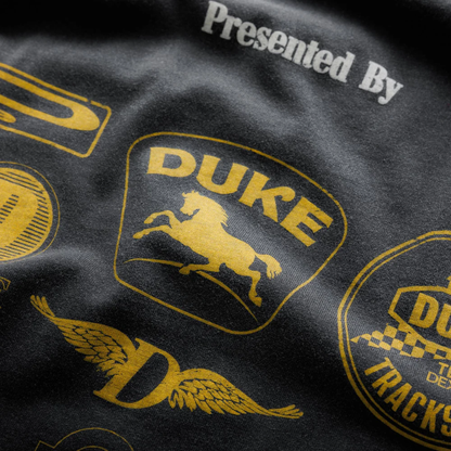 Polera Duke+Dexter DR Sponsors Washed Black + Yellow