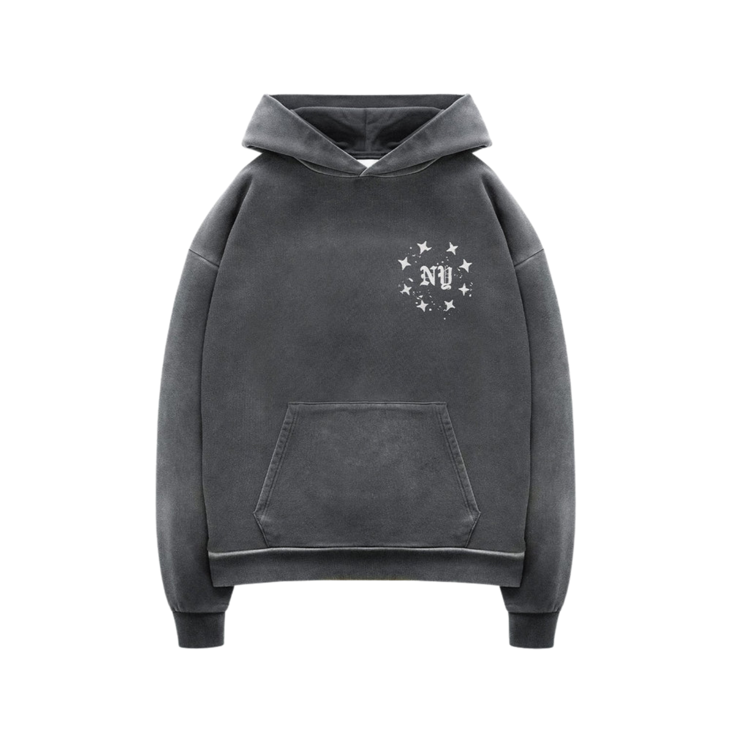 Poleron Duke+Dexter NY Paint Splatter Washed Grey