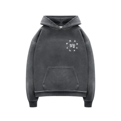 Poleron Duke+Dexter NY Paint Splatter Washed Grey
