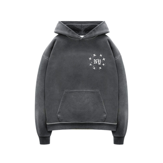 Poleron Duke+Dexter NY Paint Splatter Washed Grey