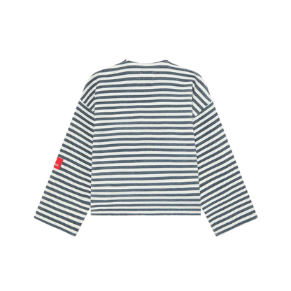 Poleron Eme Studios Sade Navy Reverse Crewneck