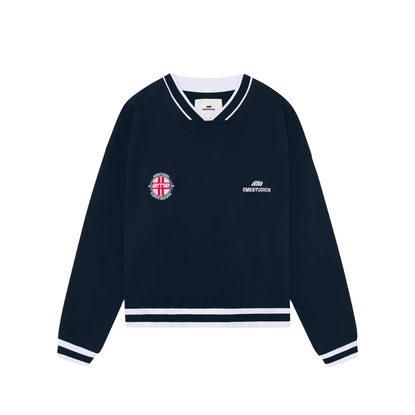 Poleron Eme Studios Academy Navy Oversized