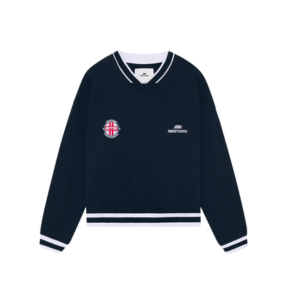 Poleron Eme Studios Academy Navy Oversized