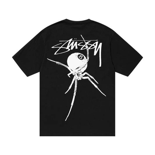 Polera Stussy Arachnid Pig Dyed Black