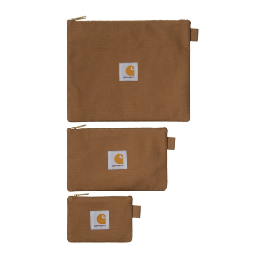 Bolso Carhartt WIP Canvas Pouch Set Hamilton Brown