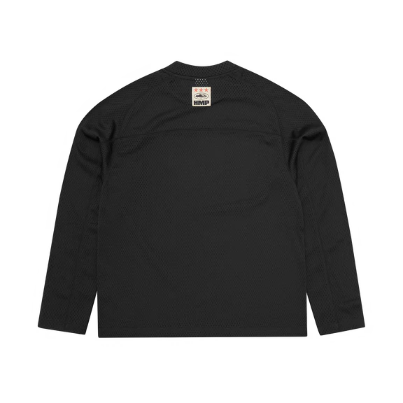 Polera Corteiz HMP Mesh Panel Jersey Black