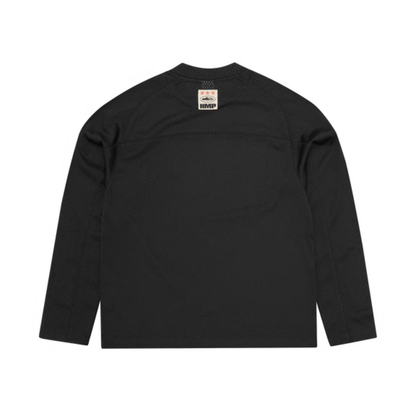 Polera Corteiz HMP Mesh Panel Jersey Black