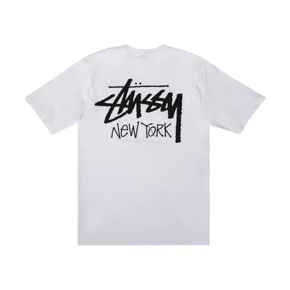Polera Stussy Stock New York White