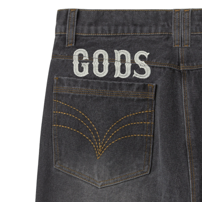 Pantalon Gods Brand Baggy Jeans Dark Grey