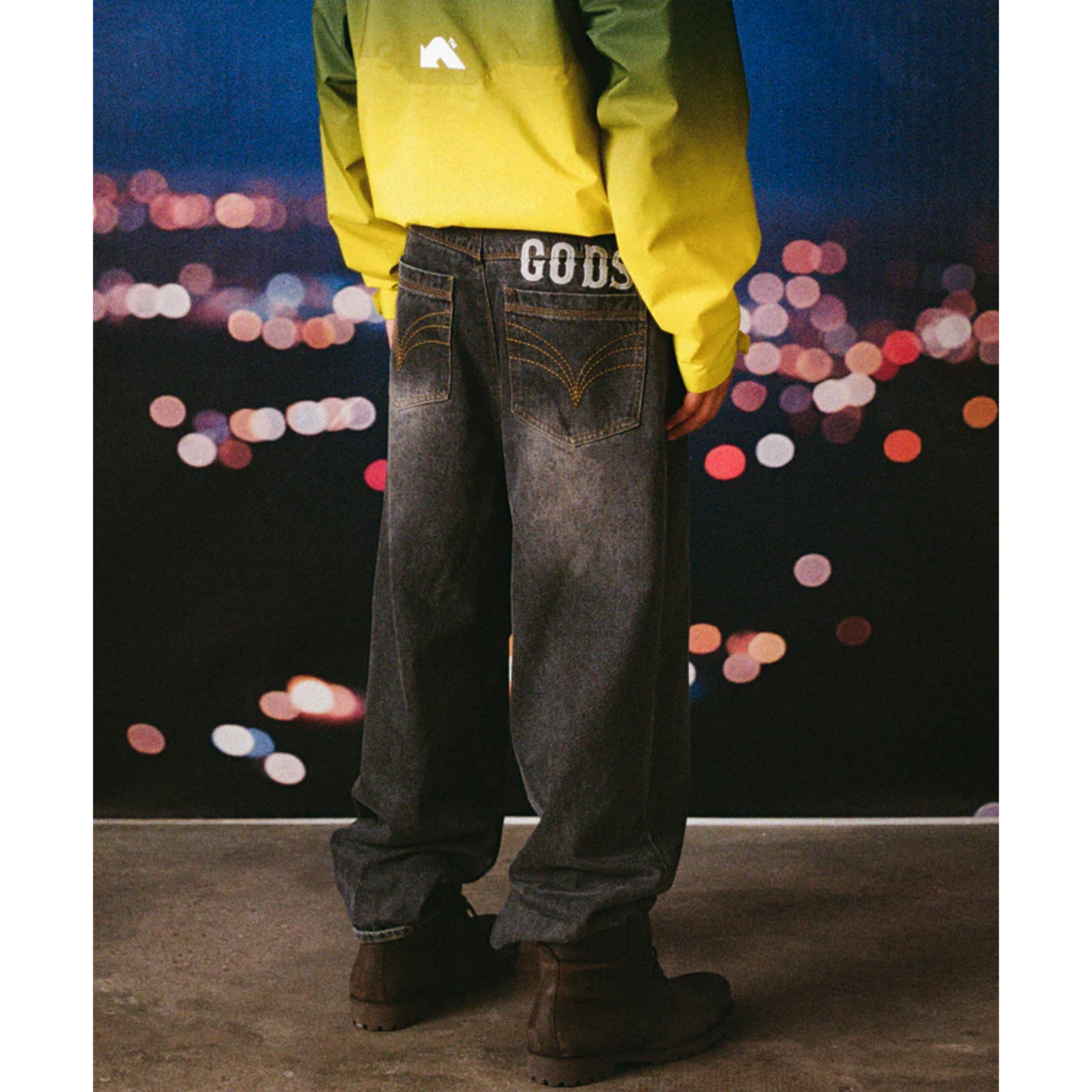 Pantalon Gods Brand Baggy Jeans Dark Grey