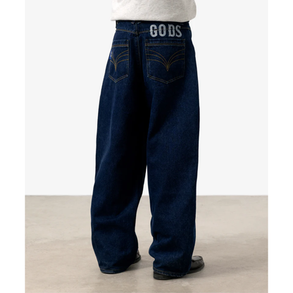 Pantalon Gods Brand Baggy Jeans Navy